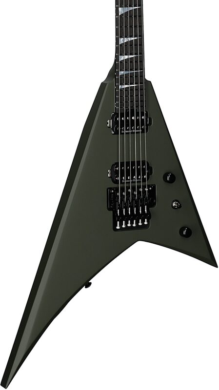 open zoom image for Jackson American Series RR24 Electric Guitar, with Ebony Fingerboard (and Case), Army Drab, Serial Number JAS2501446, Full Left Front