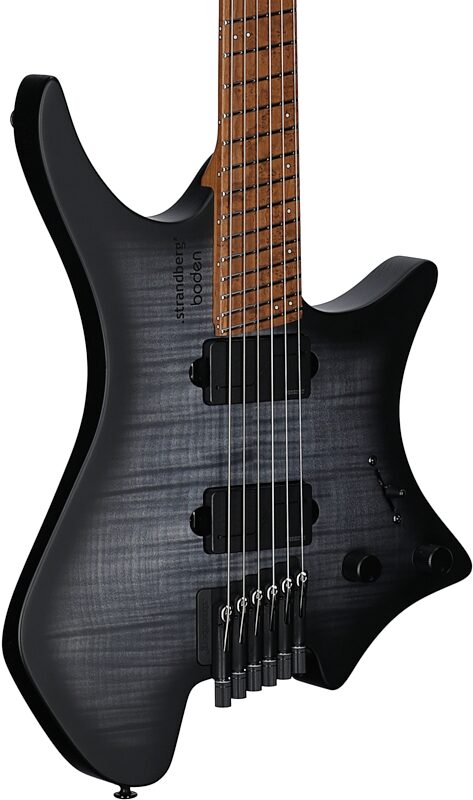 open zoom image for Strandberg Boden Standard Series N2.6 Electric Guitar (with Gig Bag), Black Denim Burst Satin, Serial Number C2507723, Full Left Front