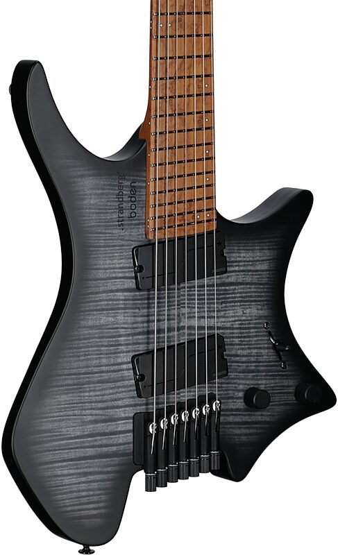 open zoom image for Strandberg Boden Original Series N2.7 Electric Guitar, 7-String, Black Denim Burst Satin, Serial Number C2506452, Full Left Front