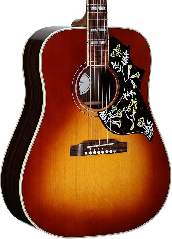 open zoom image for Gibson Hummingbird Standard Rosewood Acoustic-Electric Guitar (with Case), Rosewood Burst, Serial Number 20985040, Full Left Front