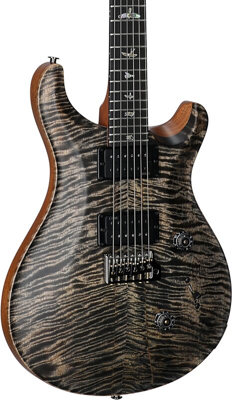 open zoom image for PRS Paul Reed Smith 40th Anniversary Custom 24 Satin Limited Edition Electric Guitar, Charcoal, Serial Number 0415060, Full Left Front