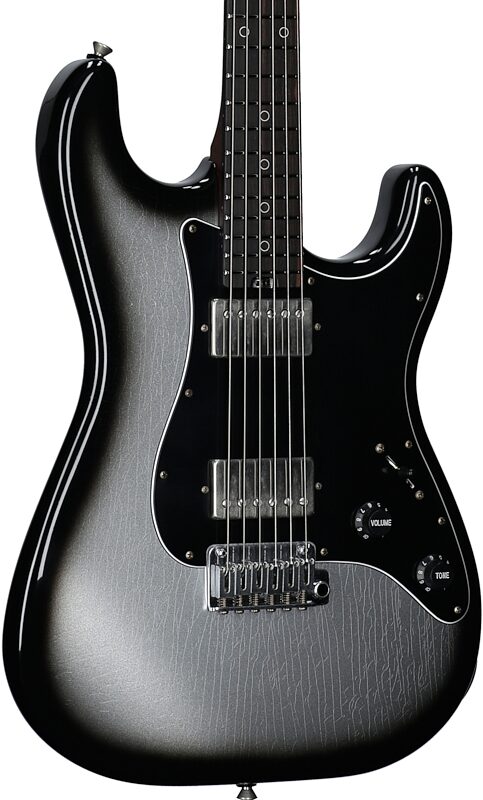 open zoom image for Schecter Nick Johnston Traditional USA HH Electric Guitar (with Case), Atomic Mercury, Serial Number 25-07002, Full Left Front