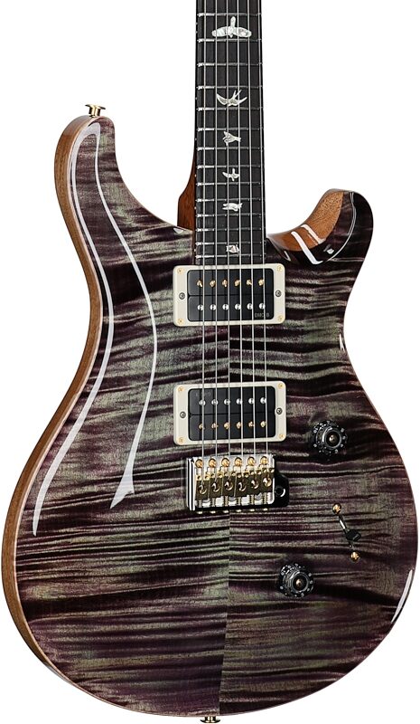 open zoom image for PRS Paul Reed Smith Custom 24 10-Top Electric Guitar with Case, Aurora Borealis, Serial Number 0420734, Full Left Front