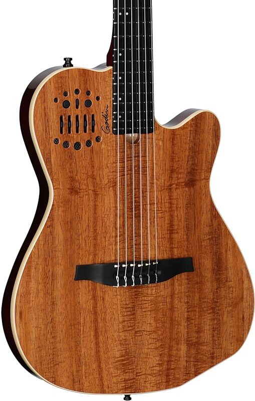 open zoom image for Godin ACS Nylon Koa Extreme HG Acoustic-Electric Guitar (with Gig Bag), New, Serial Number 26315818, Full Left Front