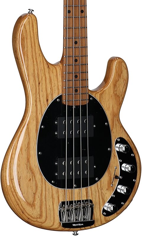 open zoom image for Ernie Ball Music Man StingRay Special HH Electric Bass (with Case), Classic Natural, Roasted Maple Fretboard, Serial Number K11372, Full Left Front