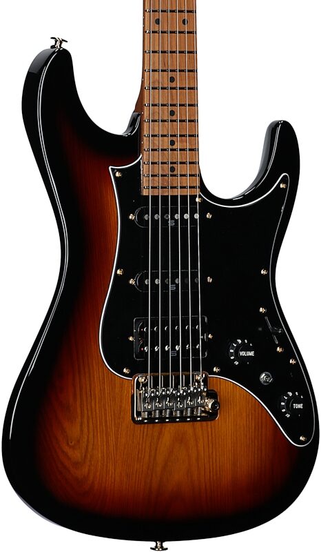 open zoom image for Ibanez AZ2204 Prestige Electric Guitar (with Case), Transparent Fade Burst, Serial Number 210001F2534273, Full Left Front