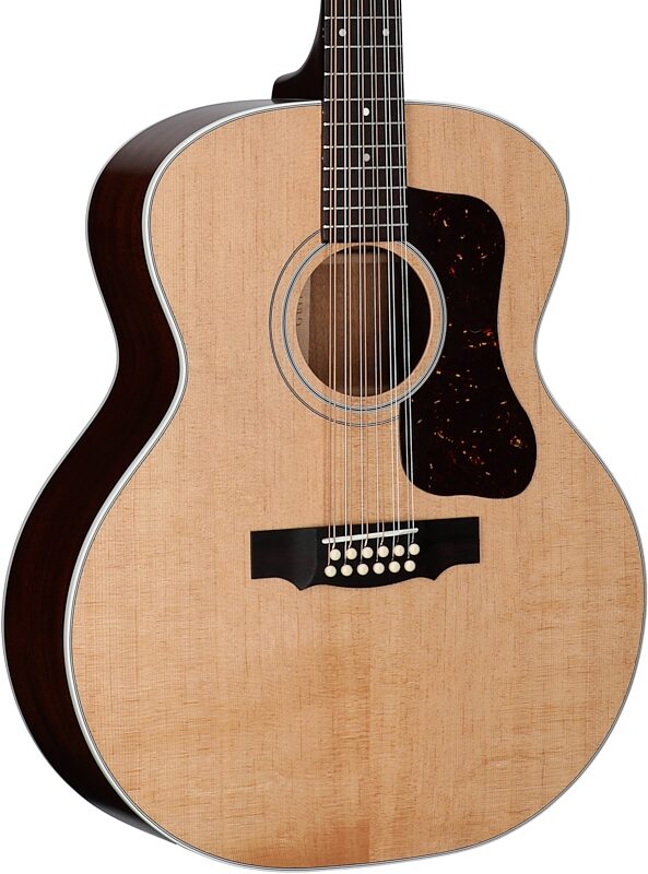open zoom image for Guild F-412 Standard Acoustic Guitar, 12-String (with Case), Natural, Serial Number US251197, Full Left Front