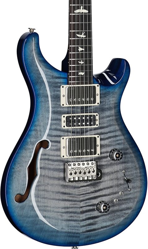 open zoom image for PRS Paul Reed Smith S2 Special Semi-Hollow Electric Guitar (with Gig Bag), Faded Gray Black Blue Burst, Serial Number S2085401, Full Left Front