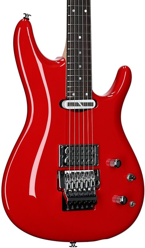 open zoom image for Ibanez Joe Satriani JS2480 Electric Guitar (with Case), Muscle Car Red, Serial Number 210002F2527850, Full Left Front