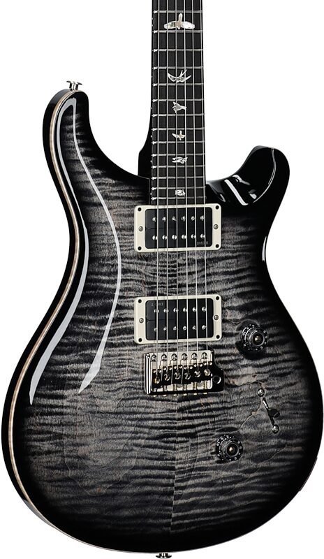 open zoom image for PRS Paul Reed Smith Custom 24 Gen III Electric Guitar (with Case), Charcoal Burst, Serial Number 0419521, Full Left Front