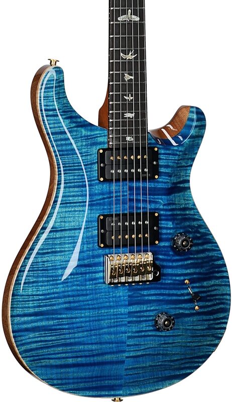 open zoom image for PRS Paul Reed Smith Custom 24 Limited 10-Top Electric Guitar (with Case), Arctic Blue, Serial Number 0421893, Full Left Front