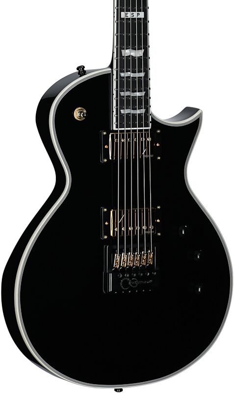 open zoom image for ESP E-II Eclipse FT Evertune Electric Guitar (with Case), Black, with Hard Case, B-Stock, Serial Number ES6385243, Full Left Front