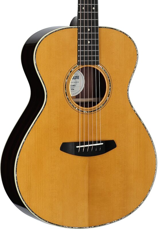 open zoom image for Breedlove Artisan Concert Acoustic-Electric Guitar (with Case), Vintage Toner, Serial Number 31284, Full Left Front