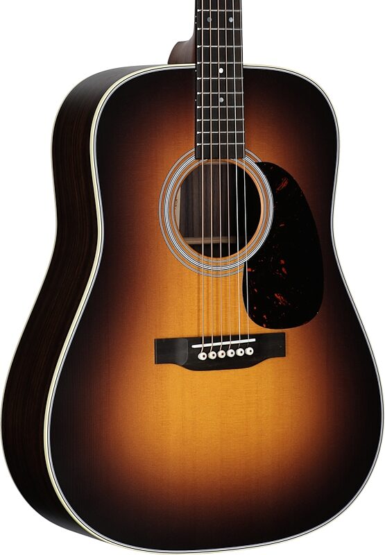 open zoom image for Martin D-28 Satin Acoustic Guitar (with Case), Burst, Serial Number M3036165, Full Left Front