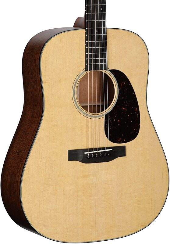 open zoom image for Martin D-18-v2 Satin Acoustic Guitar (with Case), Natural, Serial Number M3034210, Full Left Front