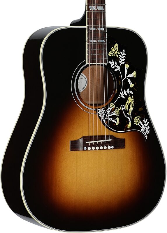 open zoom image for Gibson Hummingbird Standard Acoustic-Electric Guitar (with Case), Vintage Sunburst, Serial Number 20506068, Full Left Front