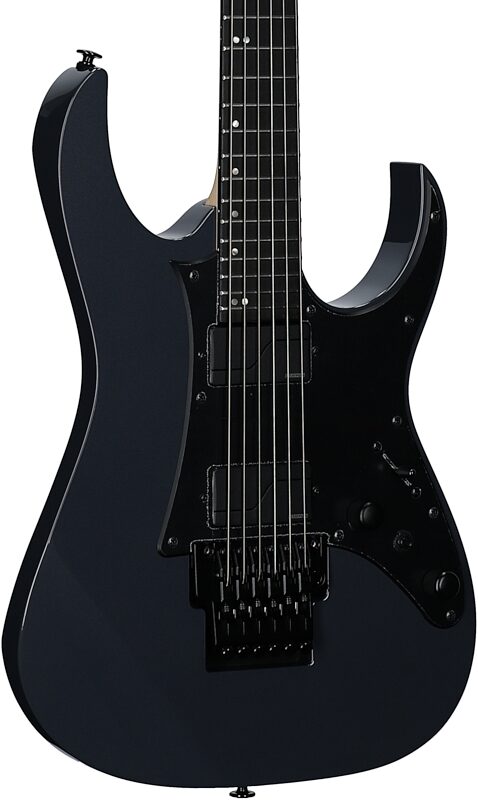 open zoom image for Ibanez RGR5130R Prestige Electric Guitar (with Case), Gray Metallic, Serial Number 210001F2600750, Full Left Front