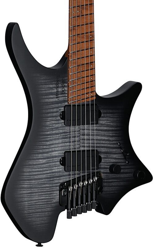 open zoom image for Strandberg Boden Prog NX 6 Electric Guitar (with Gig Bag), Black Denim Burst Satin, Serial Number C2513740, Full Left Front