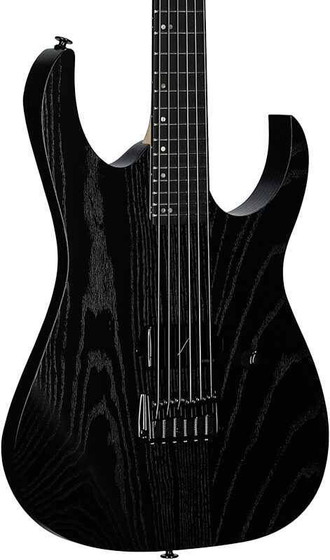 open zoom image for Ibanez RGR5111 Prestige Limited Run Electric Guitar (with Case), Weathered Black, Serial Number 210001F2534575, Full Left Front