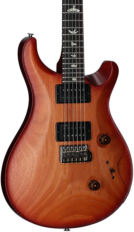 open zoom image for PRS Paul Reed Smith Satin Standard 24 Electric Guitar, Dark Cherry Sunburst, with Gig Bag, Serial Number 0427252, Full Left Front