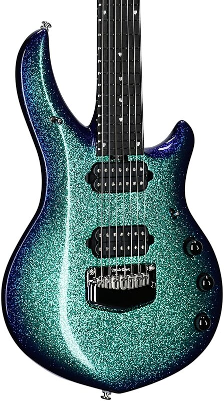 open zoom image for Ernie Ball Music Man Majesty 7 Premium Select Electric Guitar, 7-String, Ka'anapali Dream, Chrome Hardware, Serial Number M021603, Full Left Front