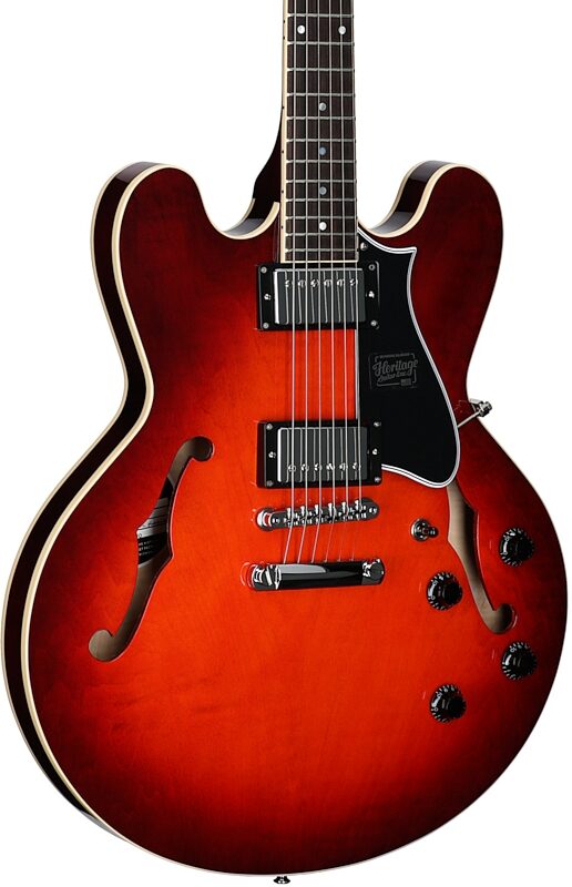 open zoom image for Heritage Standard II Collection H-535 Electric Guitar (with Case), Chestnut Burst, Serial Number 1260940, Full Left Front