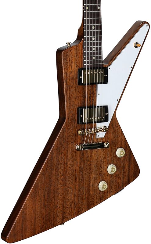 open zoom image for Gibson Custom Shop 1957 Mahogany Futura Electric Guitar (with Case), Antique Natural, Serial Number 76363, Full Left Front