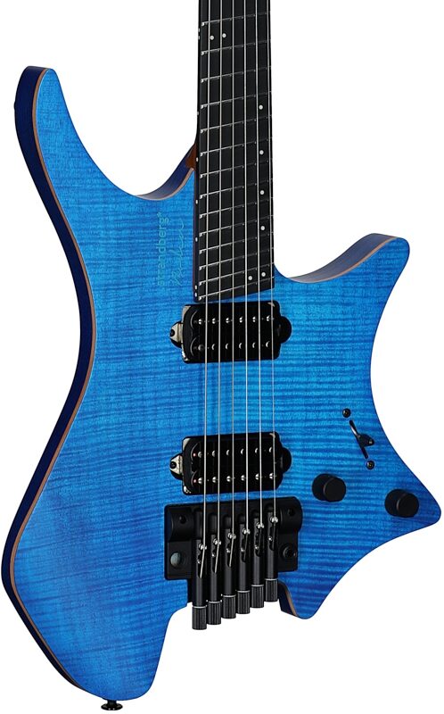 open zoom image for Strandberg Boden Prog NX 6 Electric Guitar (with Gig Bag), Deep Blue, Serial Number C2513219, Full Left Front