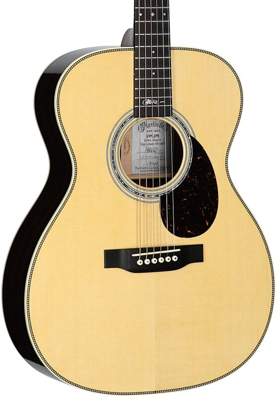 open zoom image for Martin OM-JM John Mayer Special Edition Acoustic-Electric Guitar (with Case), New, Serial Number M3062052, Full Left Front
