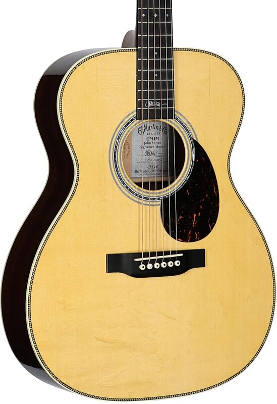 open zoom image for Martin OM-JM John Mayer Special Edition Acoustic-Electric Guitar (with Case), New, Serial Number M3064076, Full Left Front