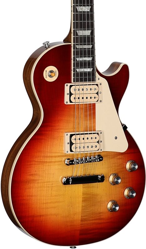 open zoom image for Gibson Limited Edition Les Paul Standard '60s Double Trouble Electric Guitar, Vintage Bourbon, Serial Number 221050060, Full Left Front