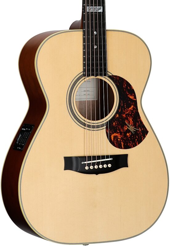 open zoom image for Maton Tommy Emmanuel Signature Acoustic-Electric Guitar (with Case), Natural, Serial Number 34073, Full Left Front