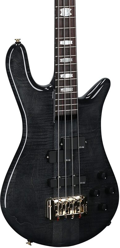 open zoom image for Spector Euro 4 Doug Wimbish Signature Model Electric Bass, Black Stain Gloss, Serial Number ]C121NB24160, Full Left Front