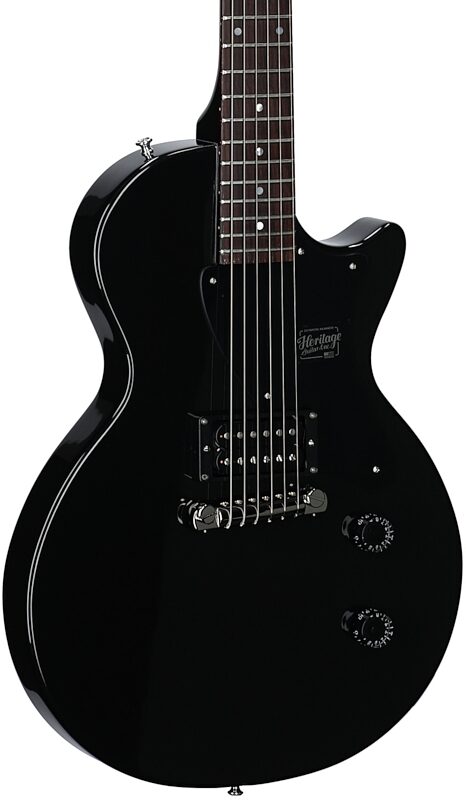 open zoom image for Heritage Standard II Collection H-137 Electric Guitar (with Case), Ebony, Serial Number 1261289, Full Left Front