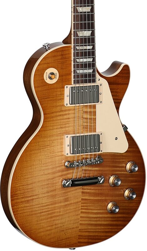 open zoom image for Gibson Exclusive Les Paul Standard '60s AAA Top Electric Guitar (with Case), Dirty Lemon, Serial Number 215360329, Full Left Front
