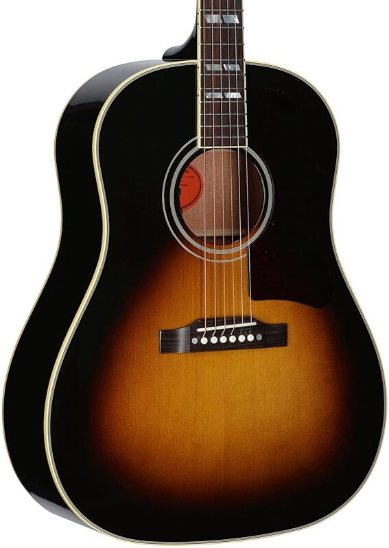 open zoom image for Gibson Southern Jumbo Original Acoustic-Electric Guitar (with Case), Vintage Sunburst, Right-Handed, Serial Number 21616037, Full Left Front