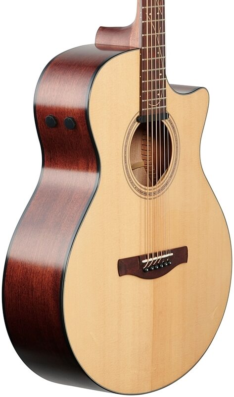 open zoom image for Ibanez AE275BT Acoustic-Electric Baritone Guitar, Natural Low Gloss, Full Left Front