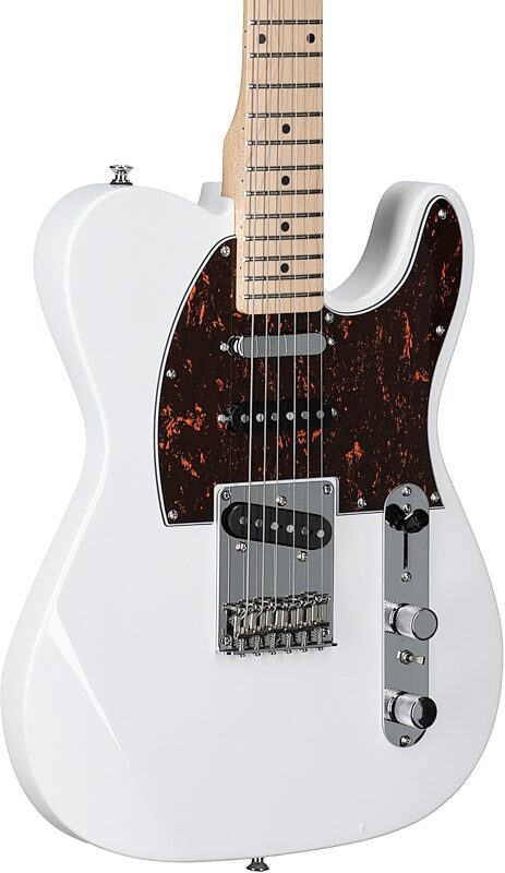 open zoom image for Michael Kelly Triple '50s Electric Guitar, Gloss White, Full Left Front
