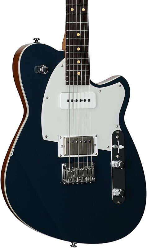 open zoom image for Reverend Charger H90 Electric Guitar, High Tide Blue, Full Left Front