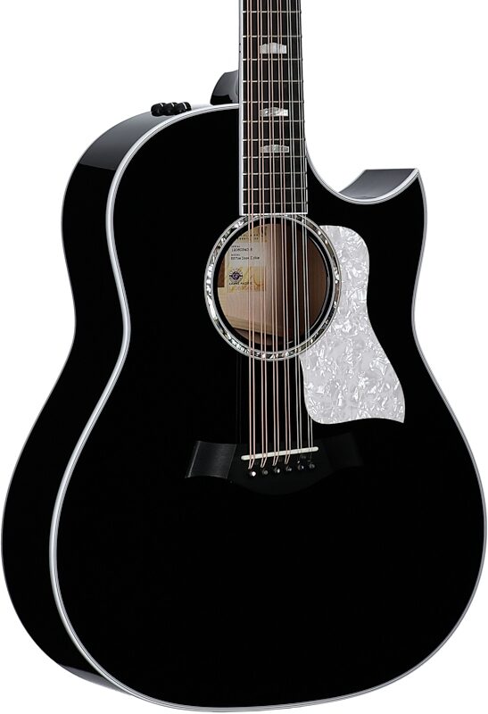open zoom image for Taylor 657ce Doce Doble Grand Pacific Acoustic-Electric Guitar, 12-String (with Case), Black, Full Left Front