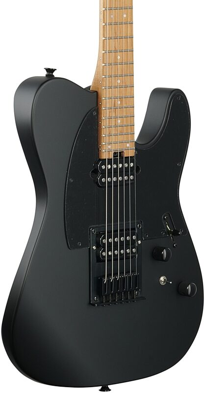 open zoom image for Charvel Pro-Mod So-Cal Style 2 24 HH HT CM Electric Guitar, Satin Black, Full Left Front