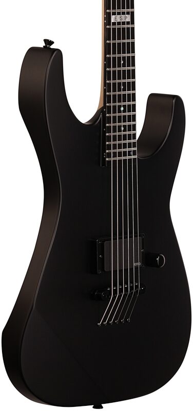 open zoom image for ESP E-II M-1 NT Electric Guitar (with Case), Black Satin, Full Left Front