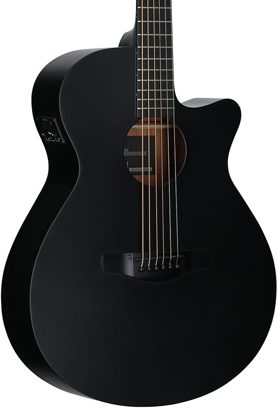 open zoom image for Ibanez AEG621 Acoustic-Electric Guitar, Black Out, Full Left Front