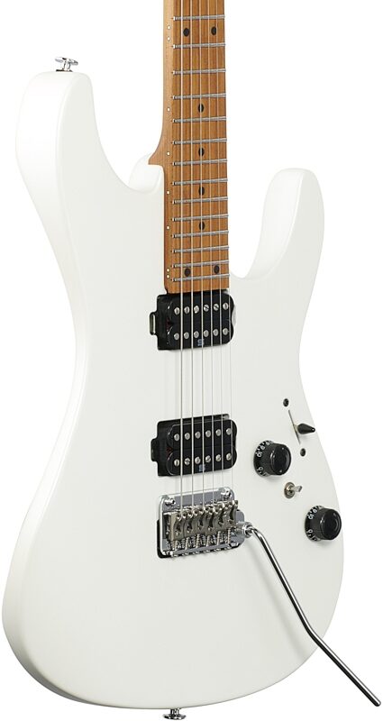open zoom image for Ibanez AZ2402 Prestige Electric Guitar (with Case), Pearl White Flat, Full Left Front