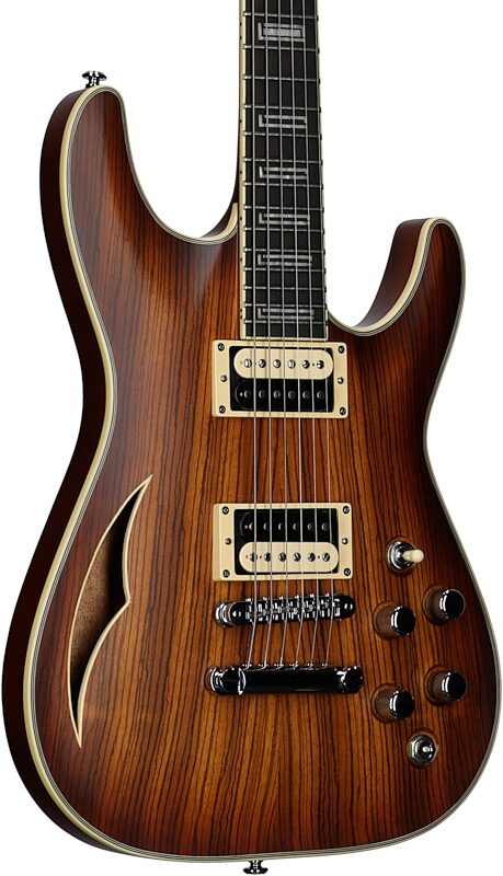 open zoom image for Schecter C-1 EA Classic Electric Guitar, Faded Vintage Sunburst, Full Left Front