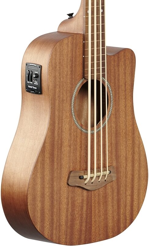 open zoom image for Gold Tone M-Bass 23 Acoustic-Electric Fretless Bass Guitar, New, Full Left Front