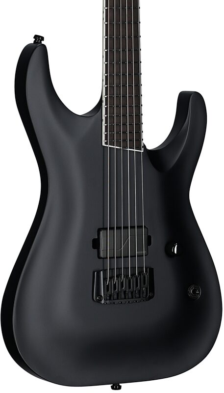 open zoom image for ESP LTD Mick Thomson MT-I Electric Guitar (with Case), Satin Black, Full Left Front