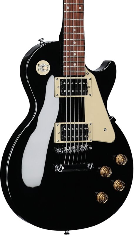 open zoom image for Epiphone Les Paul 100 Electric Guitar, Ebony, Full Left Front
