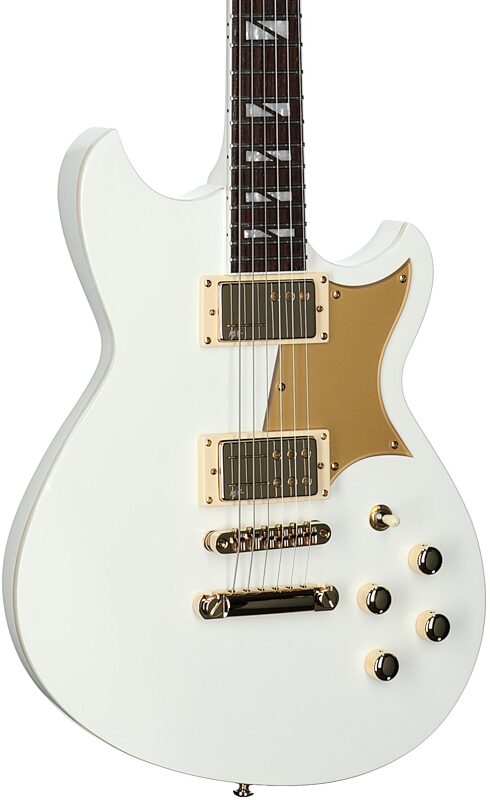 open zoom image for Reverend Kyle Shutt II Electric Guitar, Ice White, Full Left Front