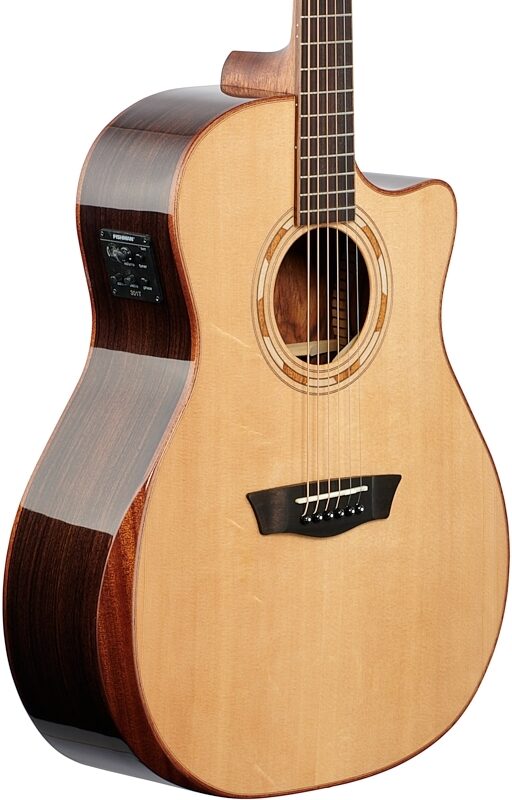 open zoom image for Washburn WCG20SCE O Comfort 20 Grand Auditorium Acoustic-Electric Guitar, New, Full Left Front